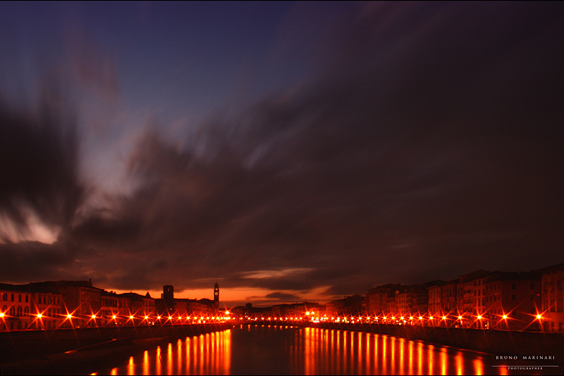 Tramonto su Pisa