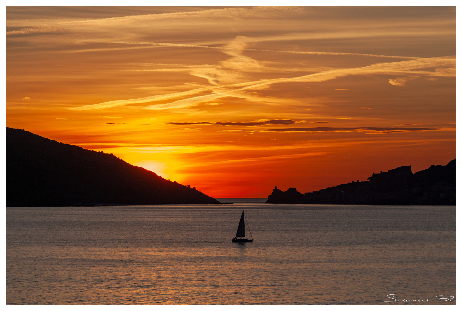 Tramonto su Portovenere