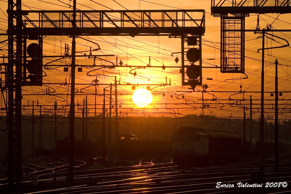 Tramonto su rotaie