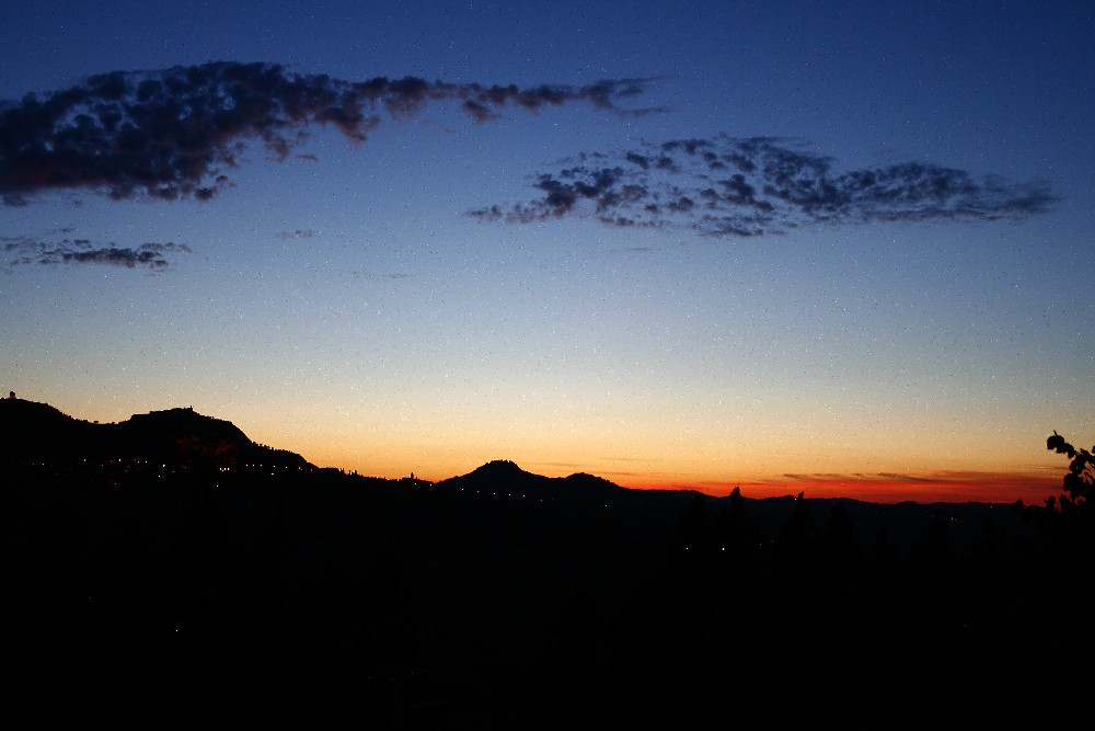 Tramonto su Torriana da Verucchio