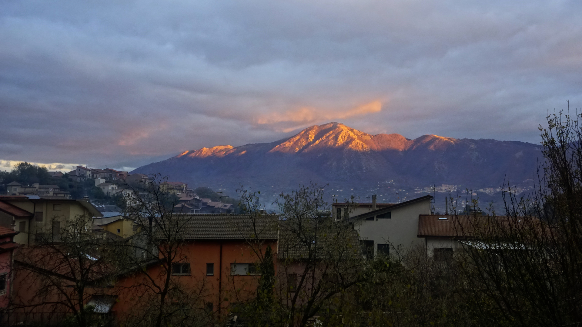 Tramonto sui monti Picentini