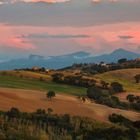 Tramonto sui monti Sibillini