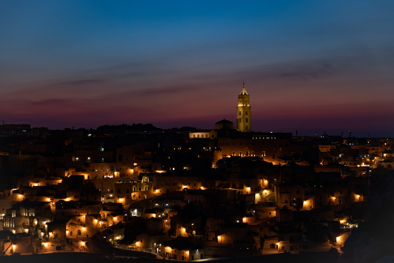 Tramonto sui sassi di Matera