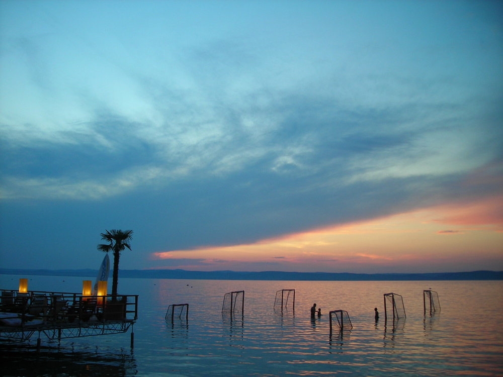 tramonto sul balaton