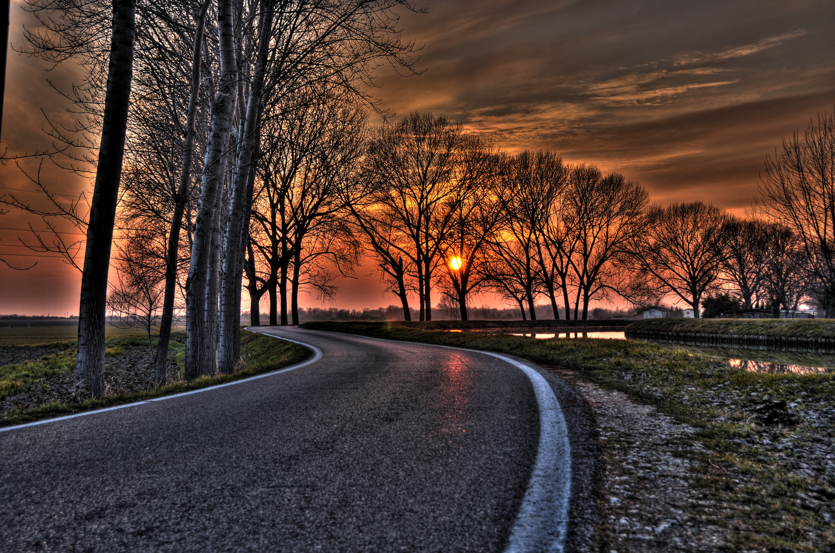 TRAMONTO SUL BRENTA-FUSINA.