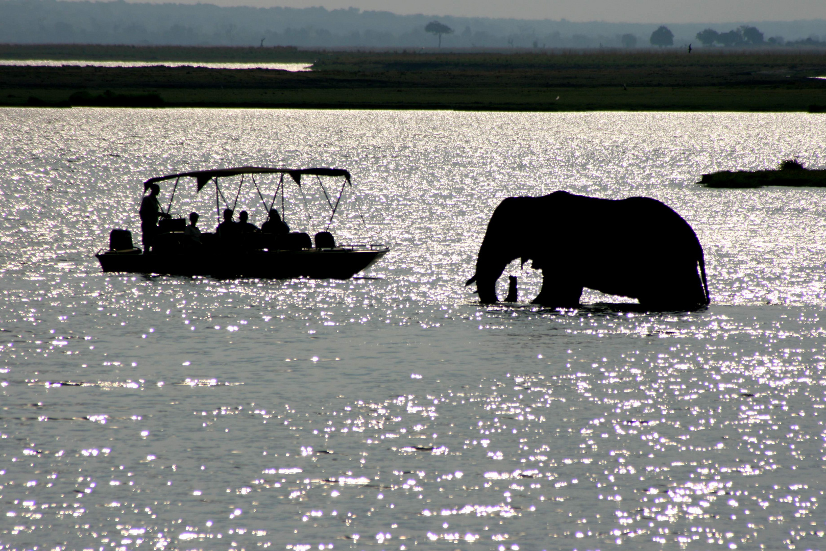 tramonto sul chobe