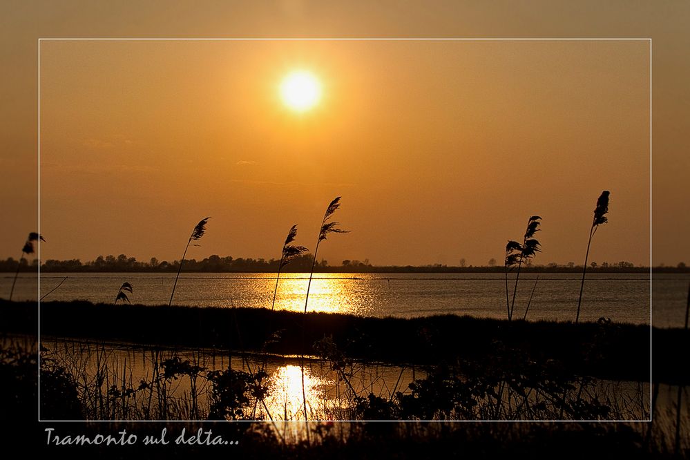 Tramonto sul delta....