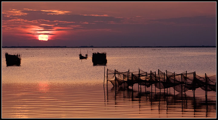 Tramonto sul Delta del Po