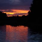 tramonto sul delta dell'orinoco
