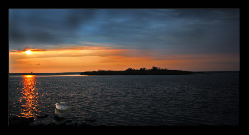 Tramonto sul fiume...