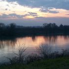 tramonto sul fiume Mincio