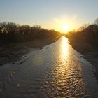 Tramonto sul fiume Tenna