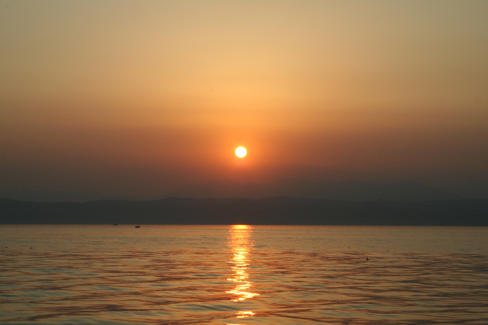 Tramonto sul Garda