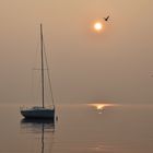 tramonto sul garda( atmosfera ovattata)