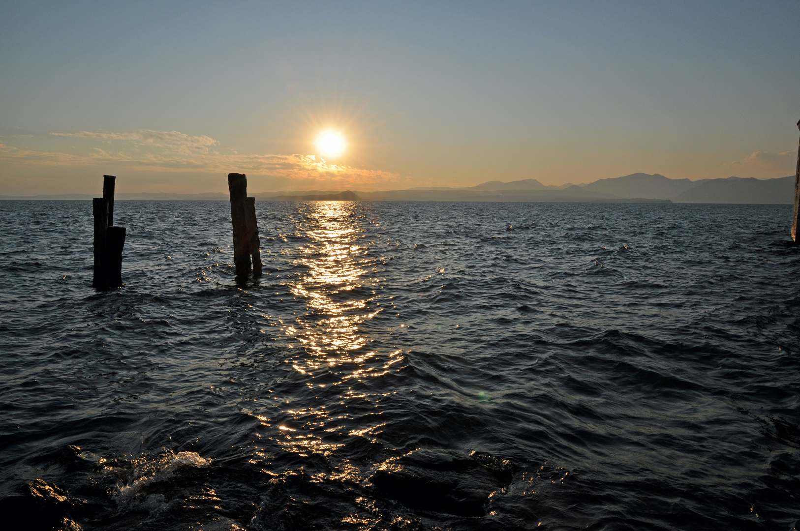 tramonto sul garda