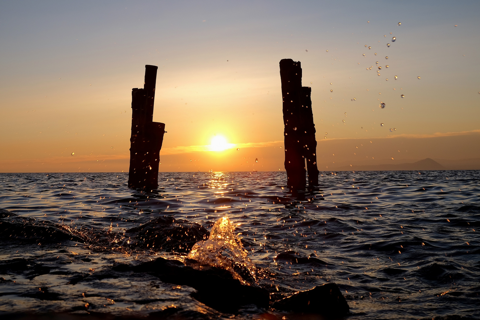 tramonto sul Garda.Punta san Vigilio