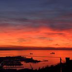 tramonto sul Golfo di Trieste