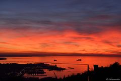 tramonto sul Golfo di Trieste