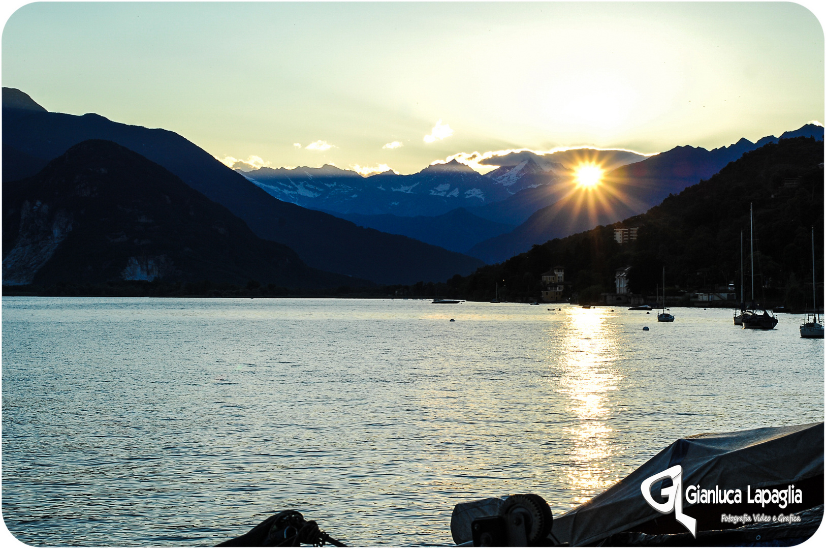 Tramonto sul Grande Lago Maggiore