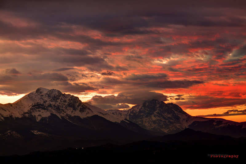 Tramonto sul GranSasso