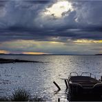  tramonto sul lago...