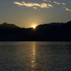 Tramonto sul lago di Como