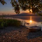 Tramonto sul lago di Pusiano