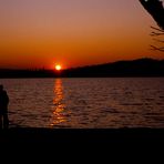 Tramonto sul lago di Varese