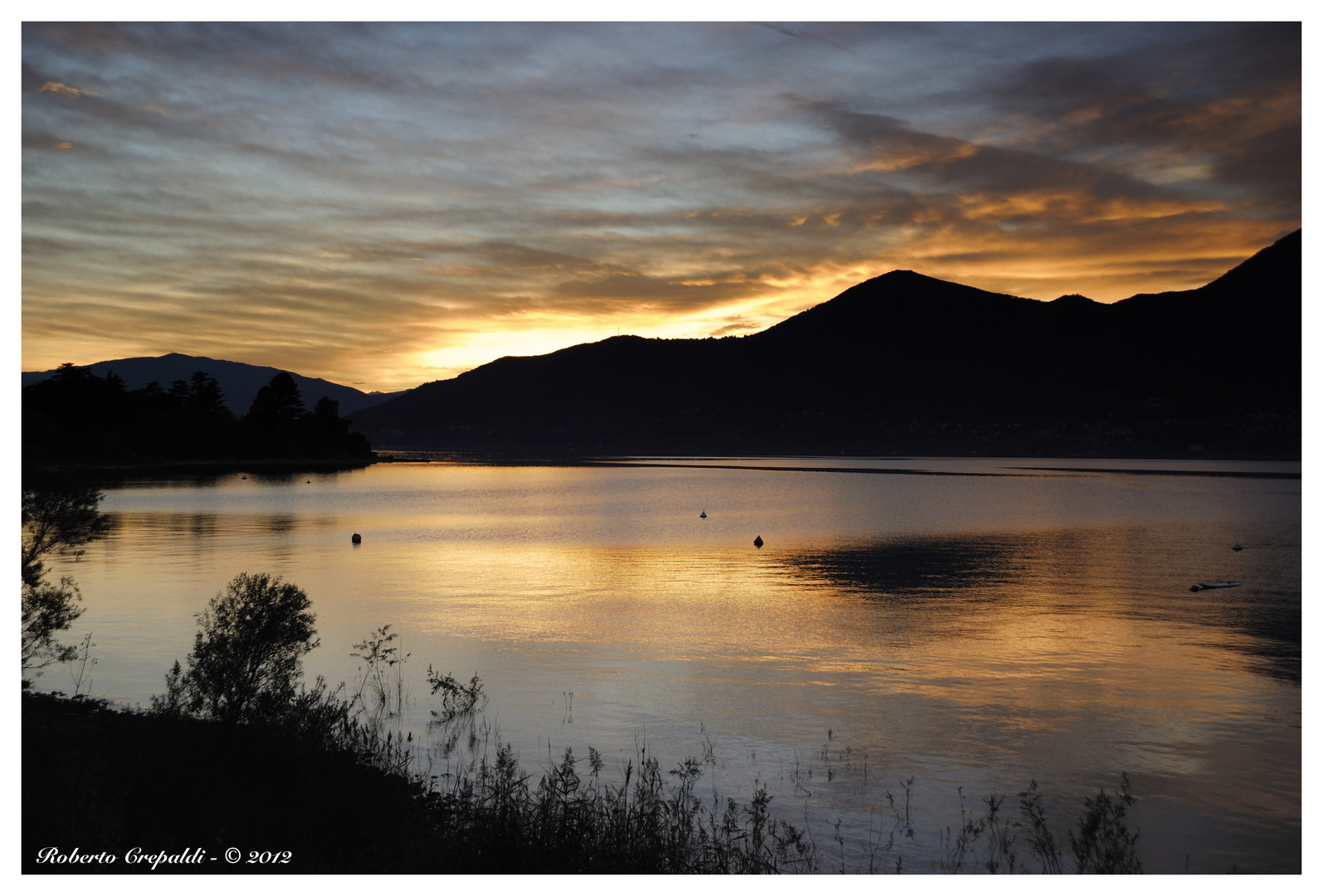 Tramonto sul lago, Germignaga