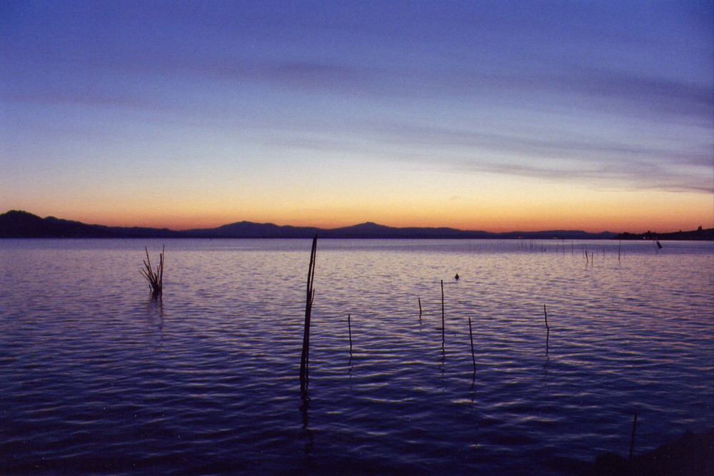 Tramonto sul Lago Trasimeno