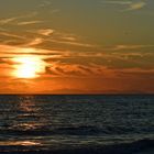 Tramonto sul mare della Toscana