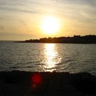 tramonto sul mare di taranto