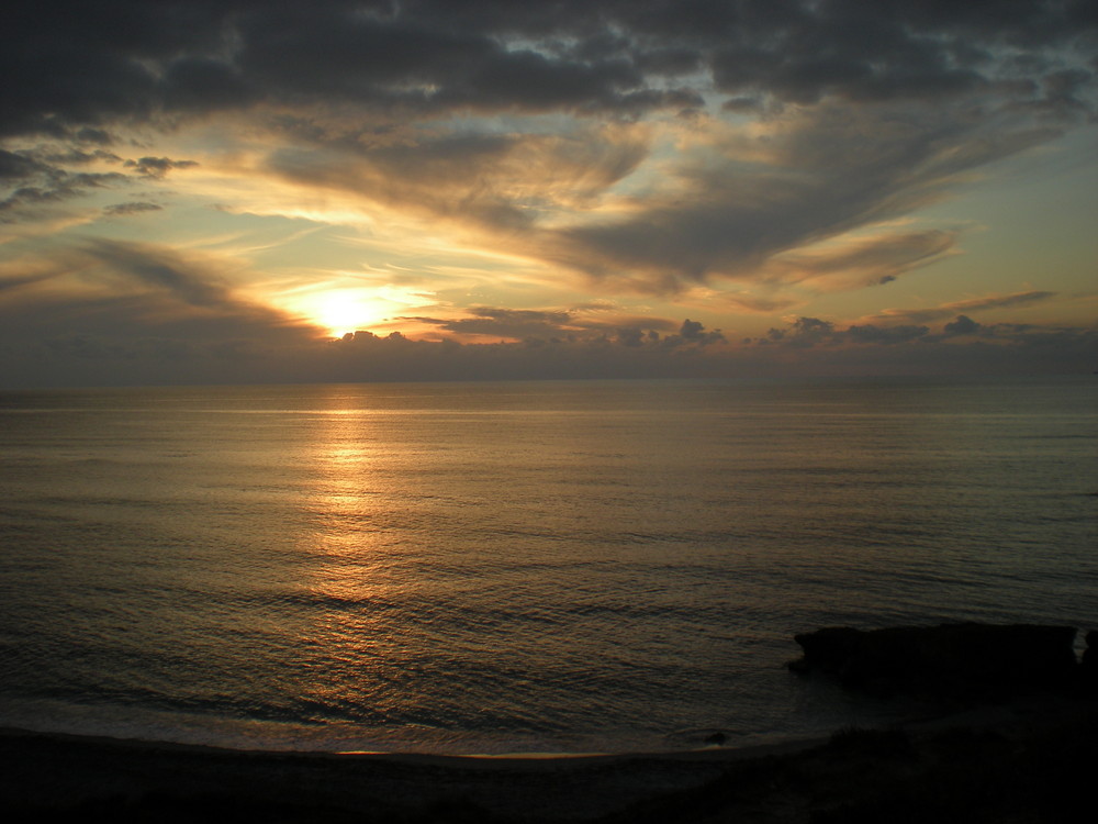 Tramonto sul mare