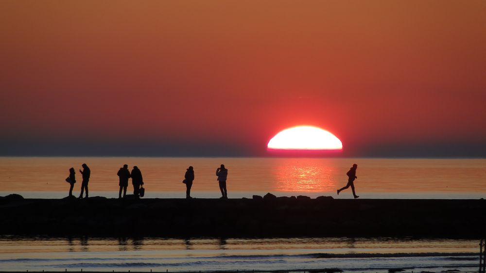 Tramonto sul molo