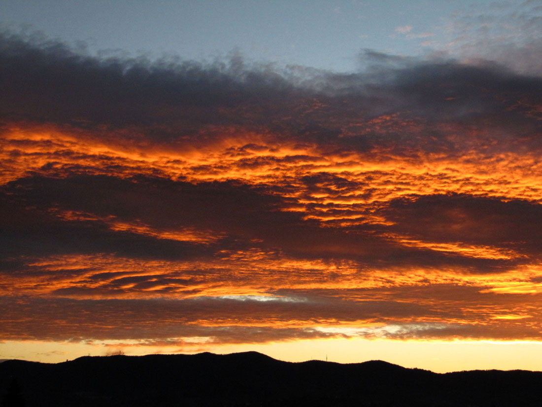 Tramonto sul Montalbano (Prato)