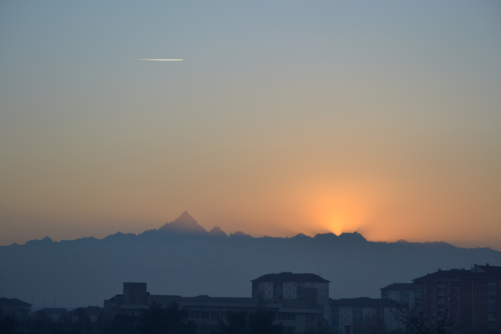 Tramonto sul Monviso