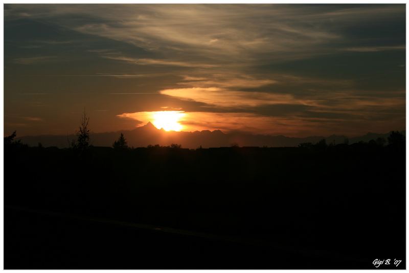 Tramonto sul Monviso