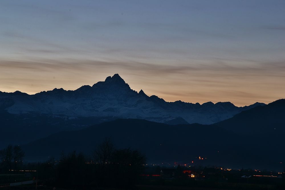 Tramonto sul Monviso