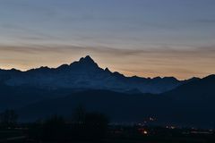 Tramonto sul Monviso