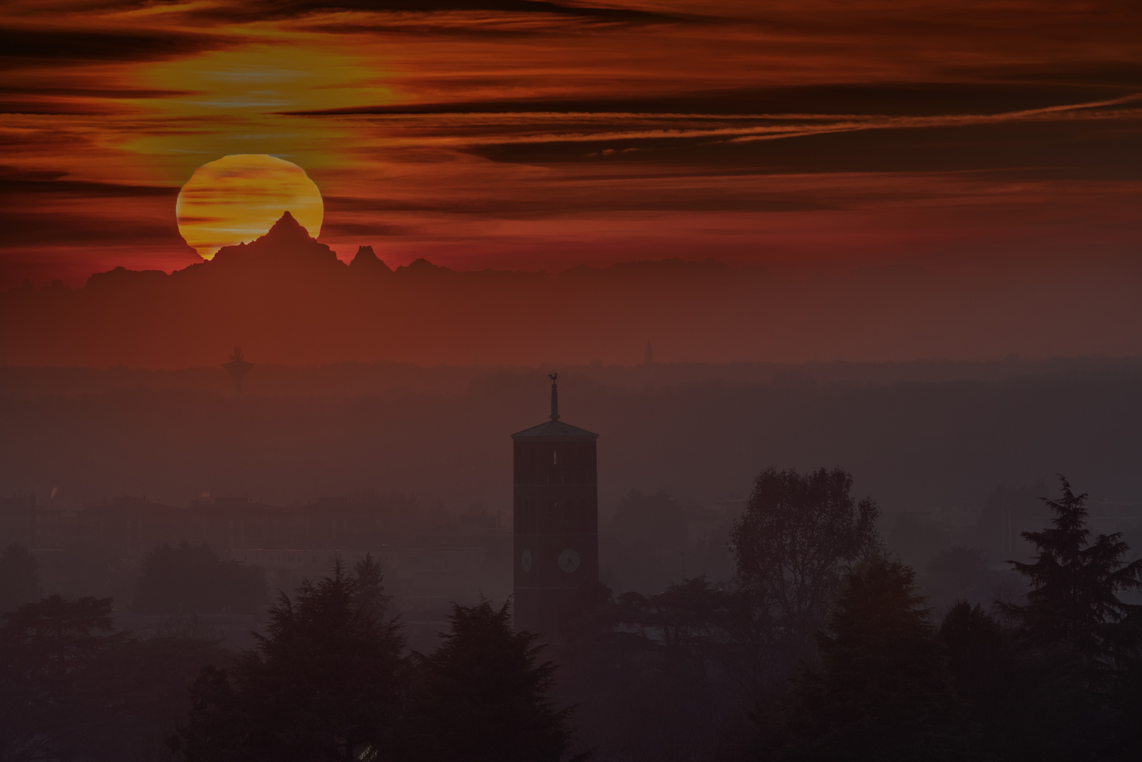 Tramonto sul Monviso