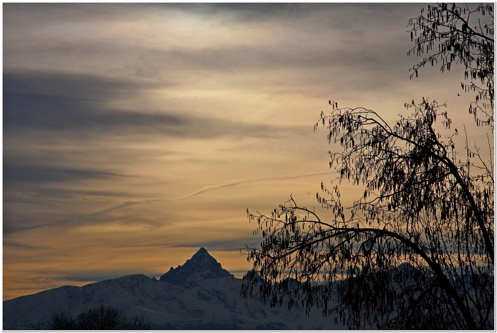 Tramonto sul Monviso.