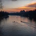 tramonto sul po a torino