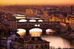 Tramonto sul Ponte Vecchio