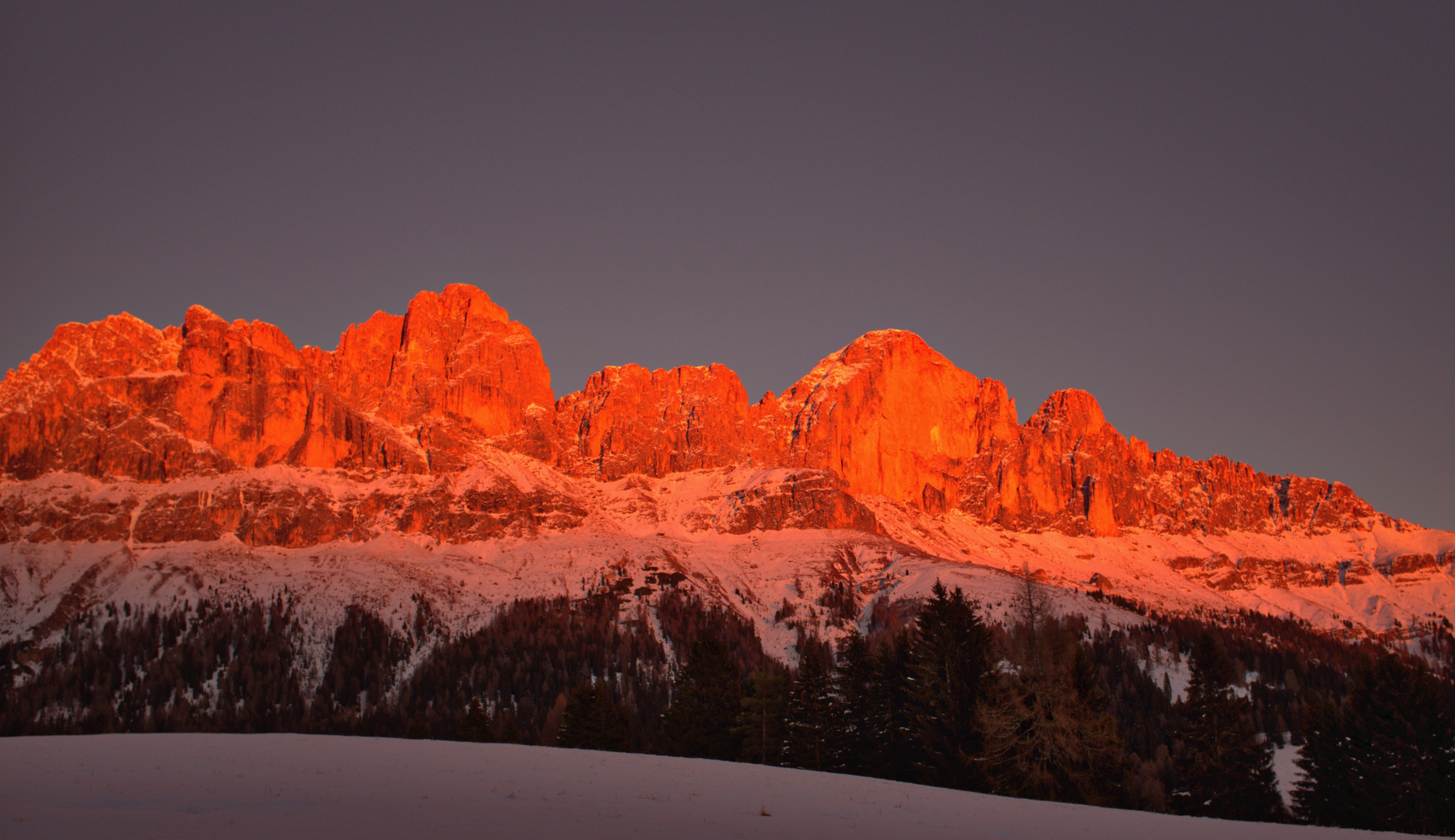 Tramonto sul Rosengarten