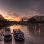 Tramonto sul Tevere