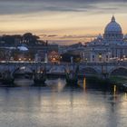 tramonto sul tevere