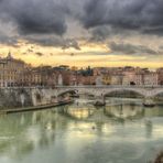 Tramonto sul Tevere