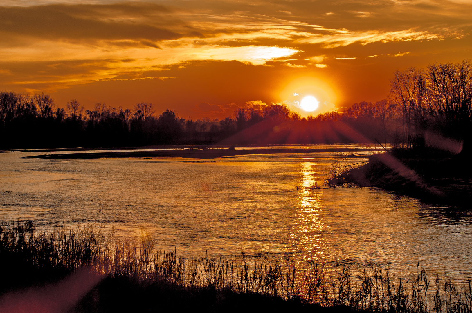 Tramonto sul Ticino