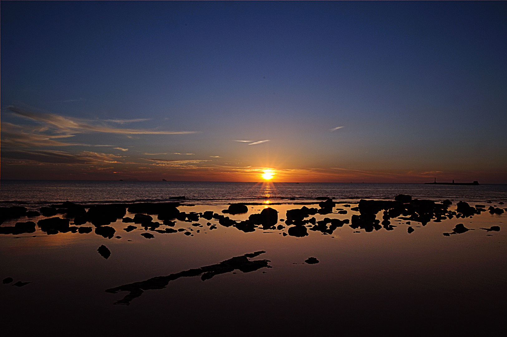 tramonto sul Tirreno...