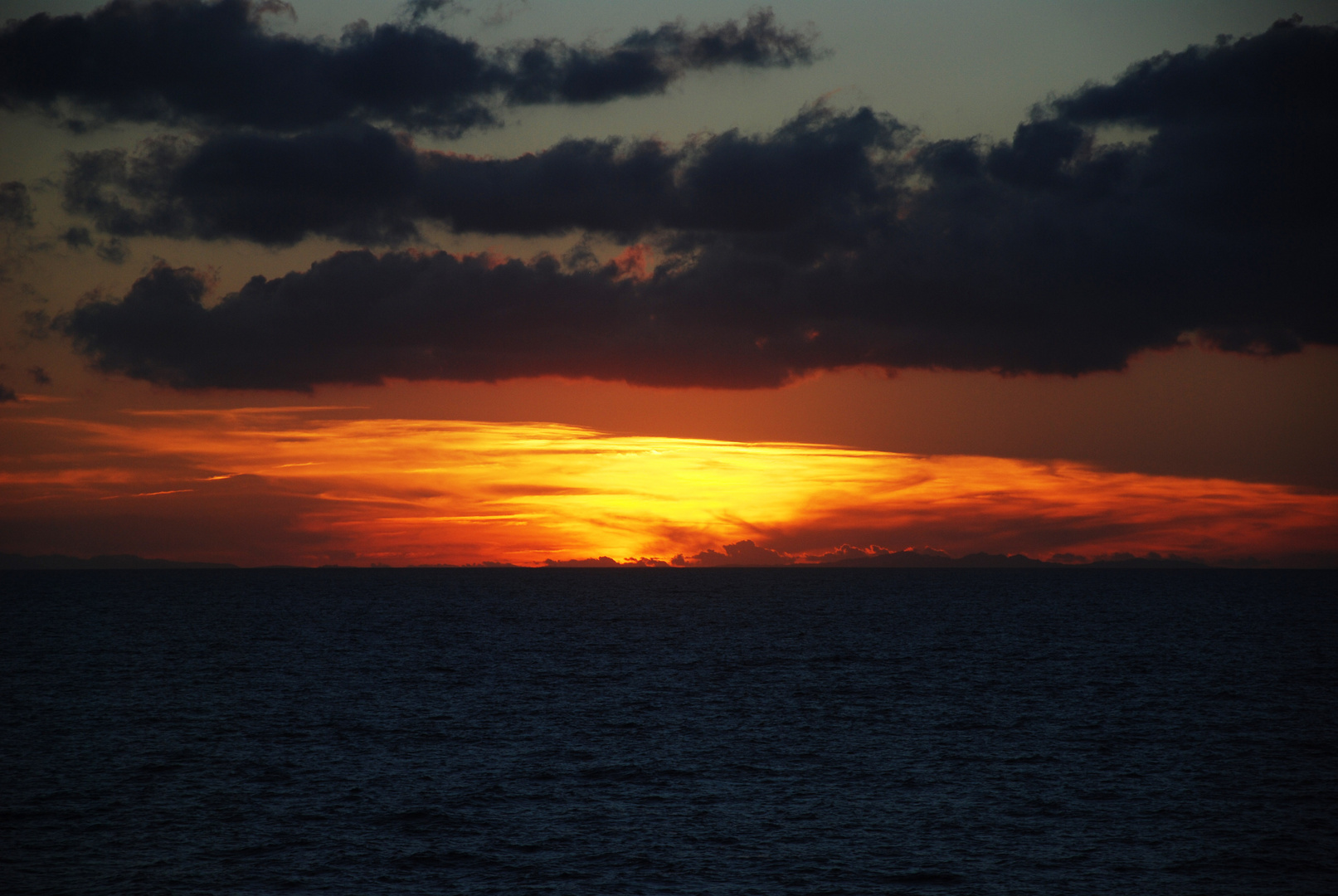 Tramonto sul Tirreno